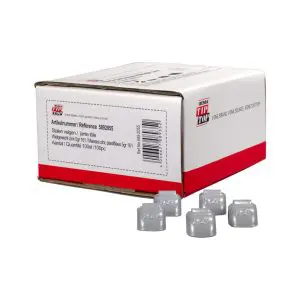 Wheel weight zinc 5gr steel rim gray 100pcs