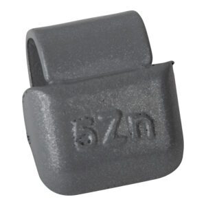 Wheel weight zinc 5gr alu rim gray 100pcs