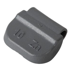 Wheel weight zinc 10gr steel rim gray 100pcs