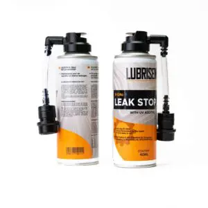 Lurbisen leak stop for R 134a systems with uv
