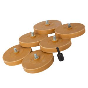 Caramel Wheel / Adhesive Weight Remover (Set of 6 + Drill Adapter)
