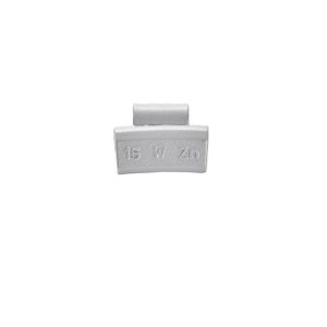 Wheel weight zinc 15gr alu rim gray 100pcs