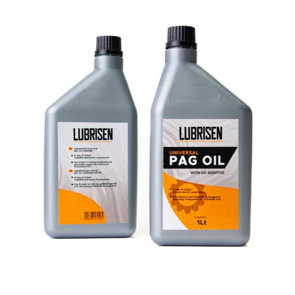 Lubrisen universal pag oil 1000ml with uv for airco compressors